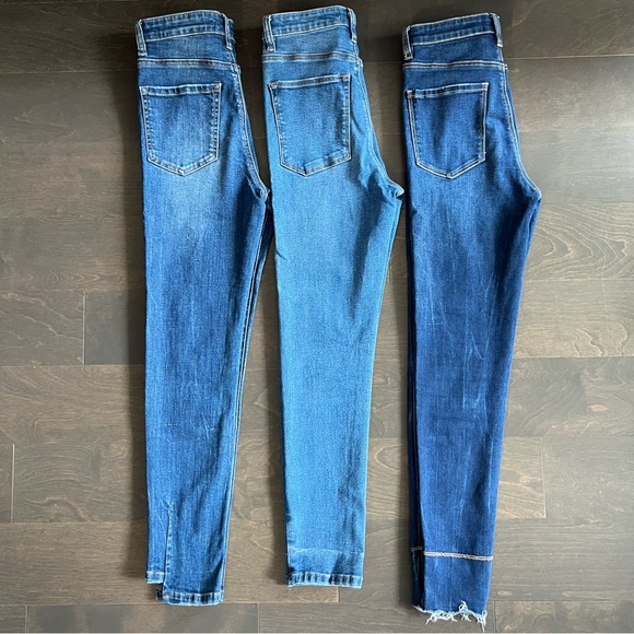 LOT of 3 NEW unbranded Ultra Hi-Rise Super Skinny Jeans - Picture 7 of 10